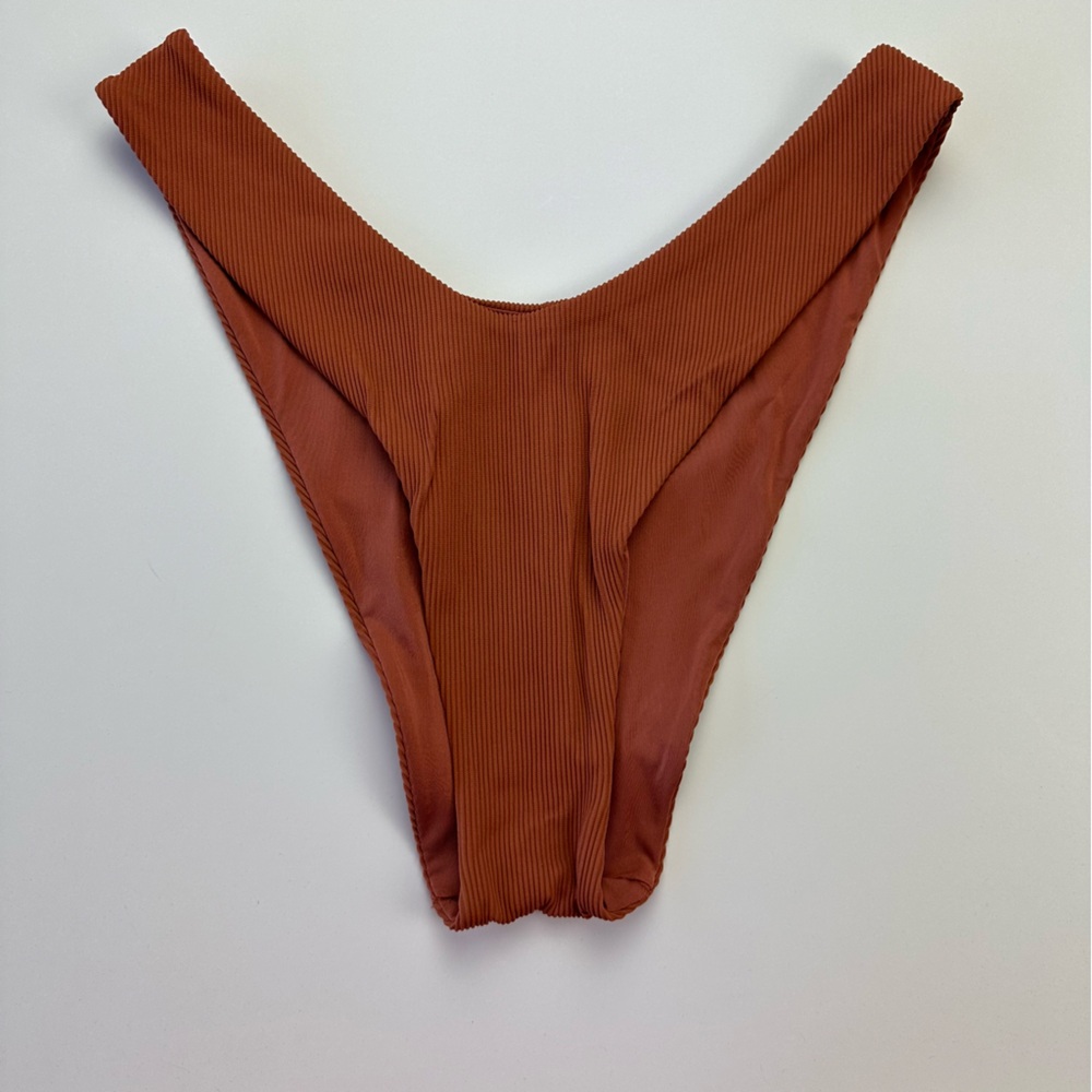 Aerie Ribbed Super High Cut Cheekiest Bikini Bottom